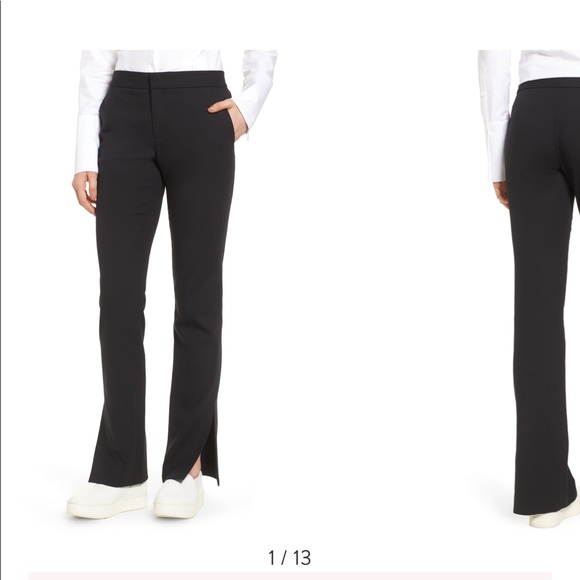 Lewit side slit flare pants - Picture 1 of 17